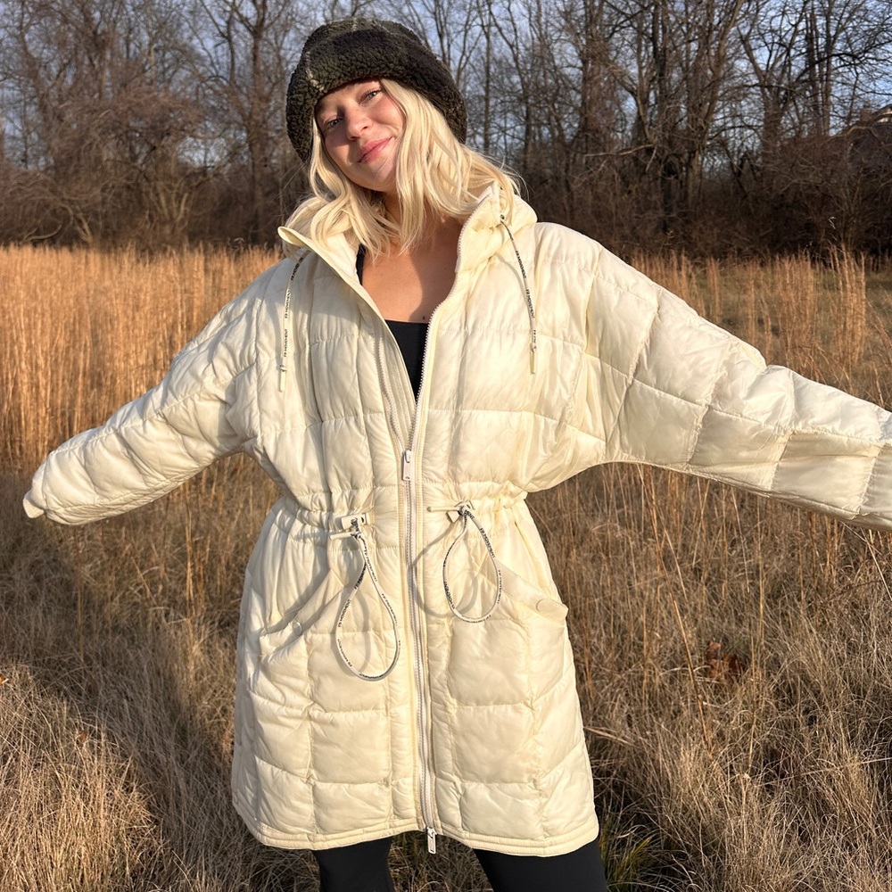 Fp movement lightweight mid length puffer jacket